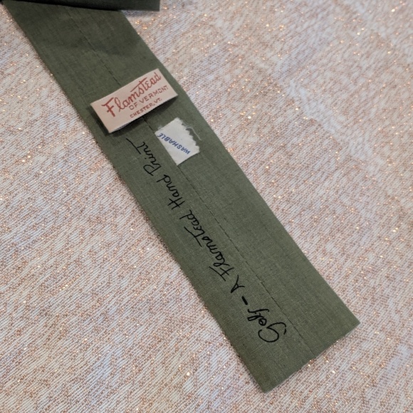 Vintage square golf tie made in Vermont Flamstead - Picture 4 of 8